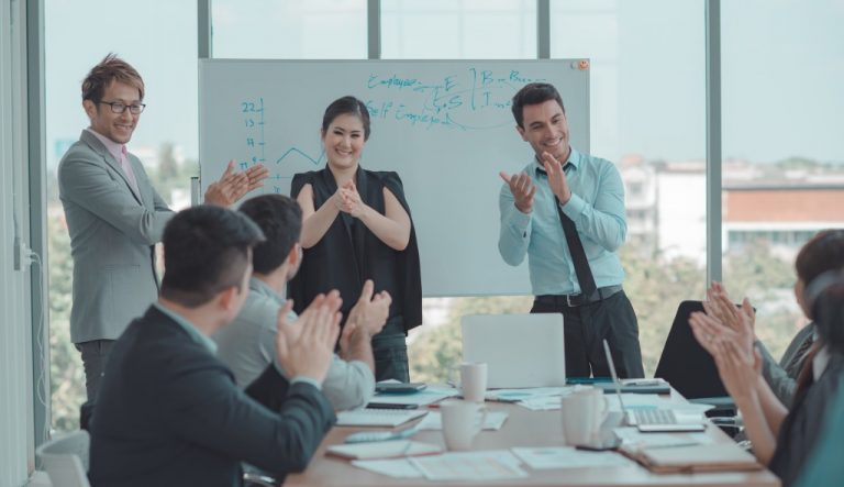 clapping after meeting