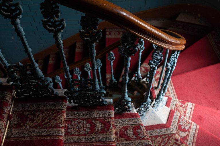 old stair rug